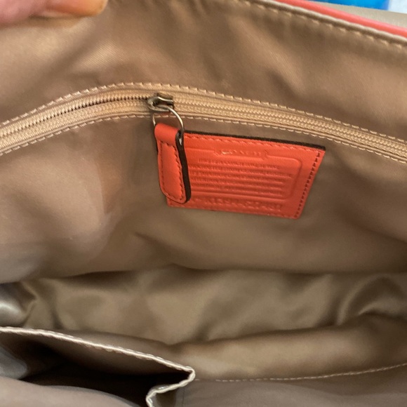 COACH TAYLOR LEATHER FLAP CROSSBODY BAG!🧡 - Picture 8 of 11